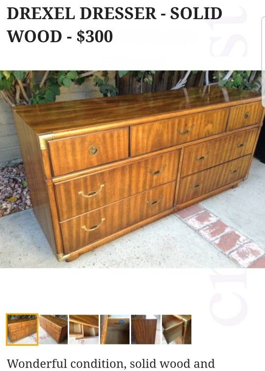 Drexel Hard Wood Dresser