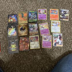 16 rare pokemon  cards
