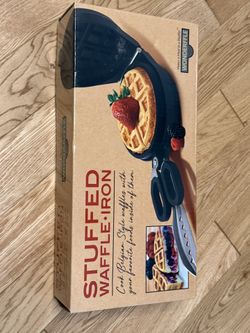 Wonderffle Stuffed Waffle Iron Belgian Waffle Maker Stove Top