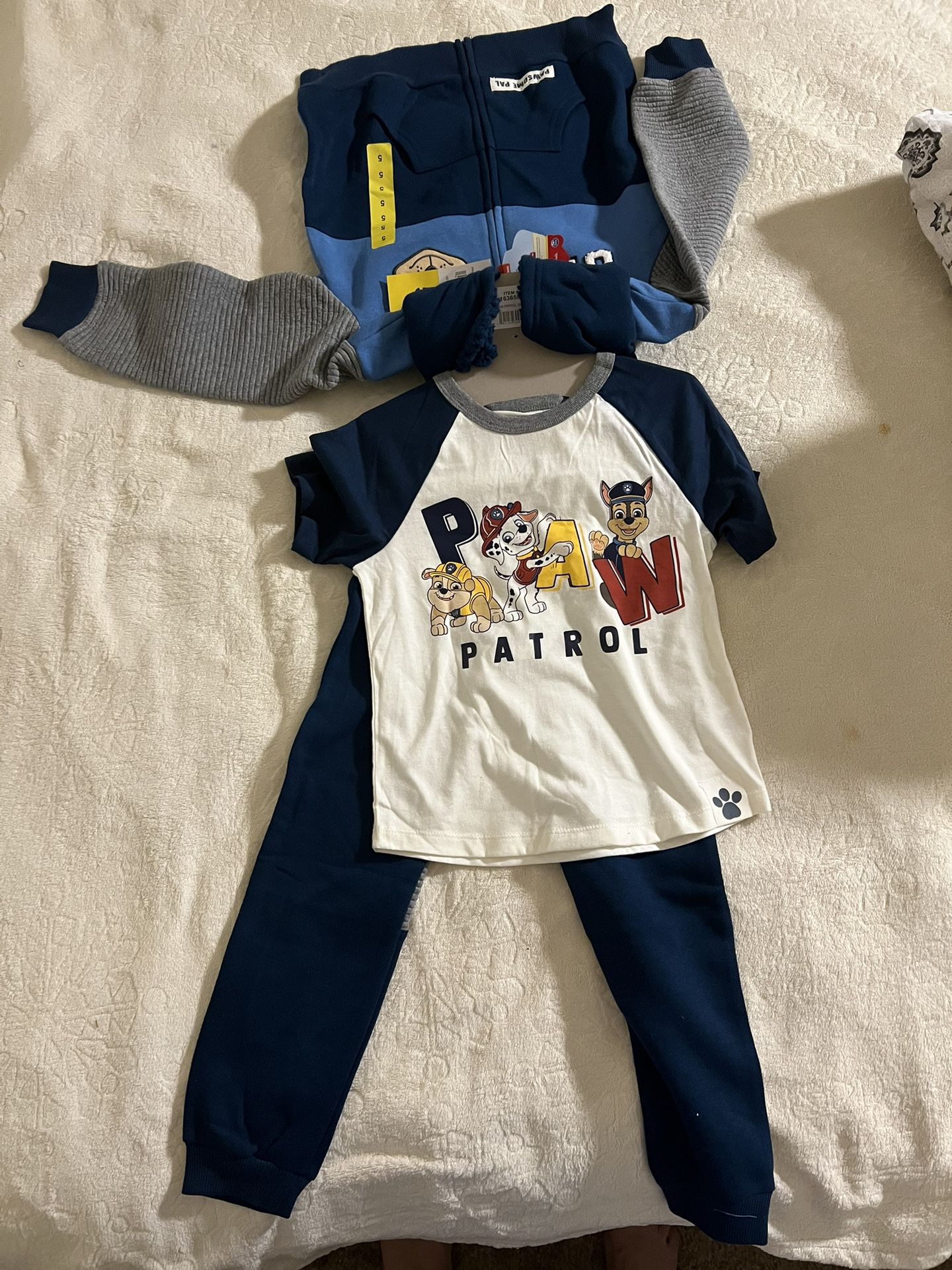 Paw Patrol Graphic Hoodie, T-Shirt, & Jogger Sweatpant, 3-Piece Athleisure Outfit Bundle Set-Toddler Boy