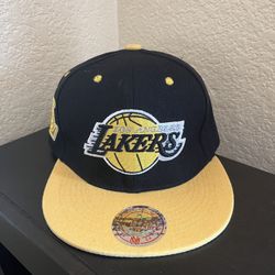 Purple & Gold Basketball-Themed Hat – Pre-Owned, Good Condition