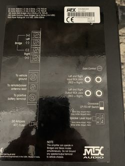 Mtx Amp