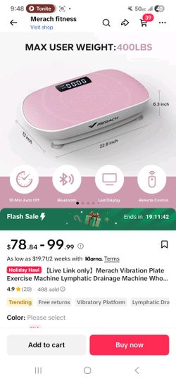 Merach Vibrating Plate W Remote 