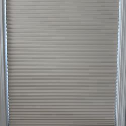 Two Graber cordless cell shades