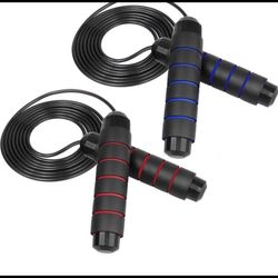 Jumping Rope with Memory Foam Handles for Speed Training, Endurance Training and Fitness Gym， Adjustable Jumping Ropes for Men