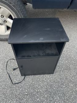 Side Table With Plug Ins