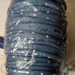 Blue & White Polka Dot Piping For Quilts