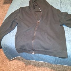Large Black Zipper Hoodie  $5