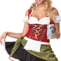 New Bavarian Bar Maid Adult Medium Costume $25
