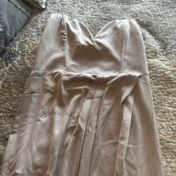 Elegance Personified!!! The Shona Joy Champagne Strapless Dress