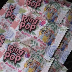 Disney princess ring pops