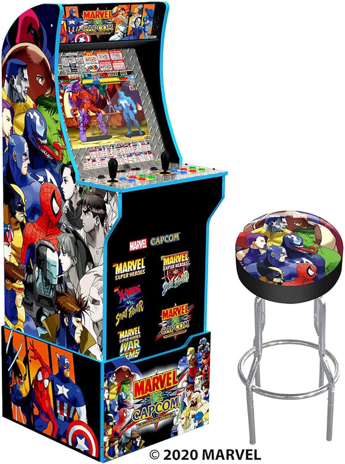 Arcade1up Marvel vs Capcom Arcade Machine with Riser 