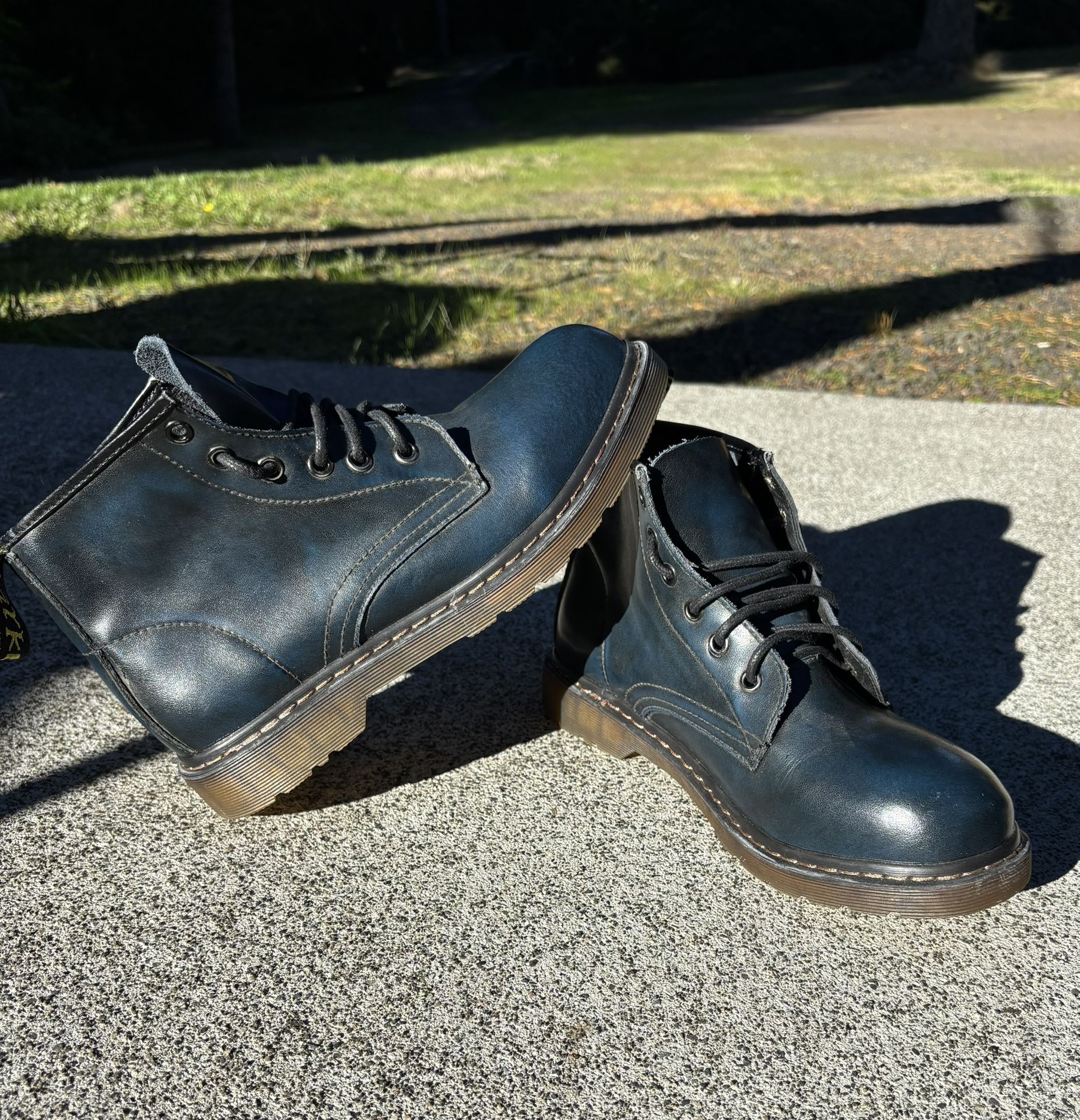 Marke NIIH Blue Leather Boots