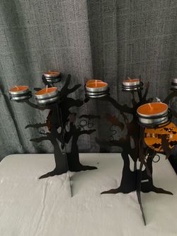 Spooky candle holders