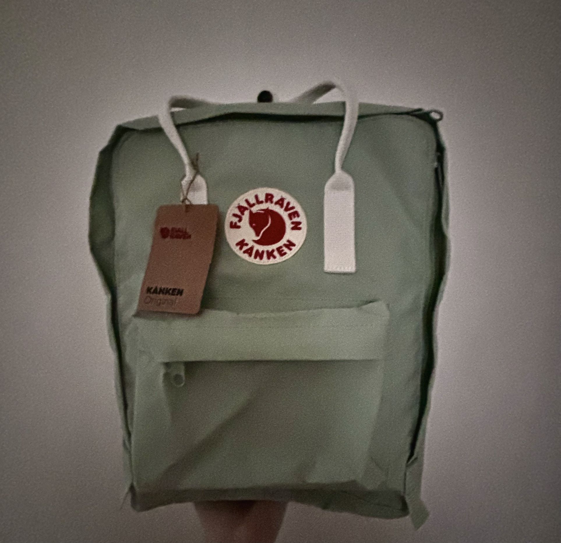 Fjallraven kanken mint green backpack