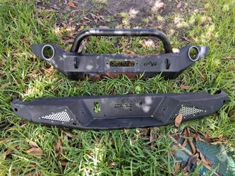 EAG Front Bumper Fit JL+Gladiator 18-22+DV8 Rear Bumper Fits Jeep Gladiators 18 Up "Package Deal Only" $250 OBO Please Read Description