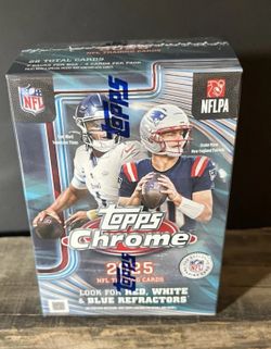 2025 TOPPS CHROME FOOTBALL FACTORY SEALED VALUE BLASTER BOX 🔥 