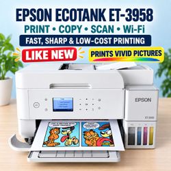 🎖🎖Epson ET-3958 EcoTank Printer – Excellent Condition