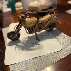 Wood Motorcycle Decor 