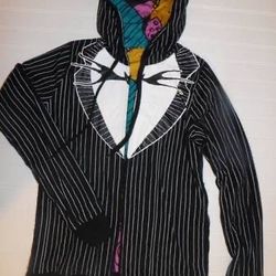 Disney The Nightmare Before Christmas Jack & Sally Reversible Hoodie Size M