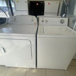 ROPER SET WASHER AND DRYER WHITE