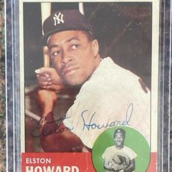 2–Authentic Autograph 1963  Topps  Yankees