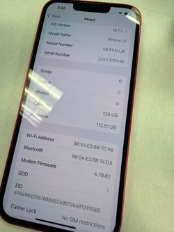 iPhone 13 (red , unlocked)