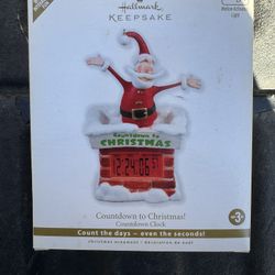 Hallmark Keepsake Ornament: Countdown to Christmas Santa Clock 2010 With Box