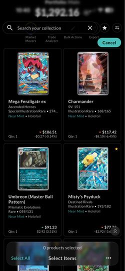 Pokemon cards Collectr for sale