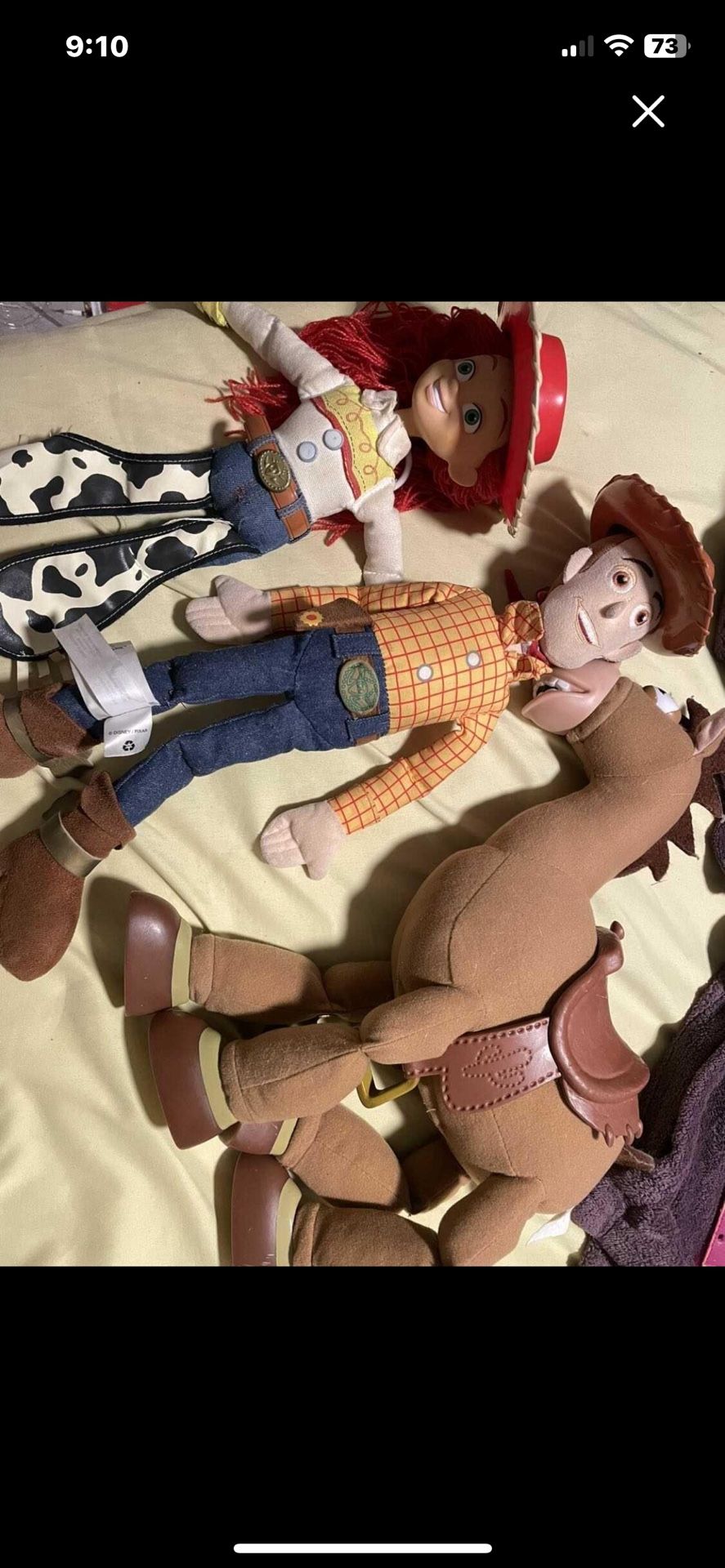 3 toy story plush toys 
