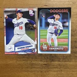 YOSHIDA YAMAMOTO 2 CARD ROOKIE LOT 