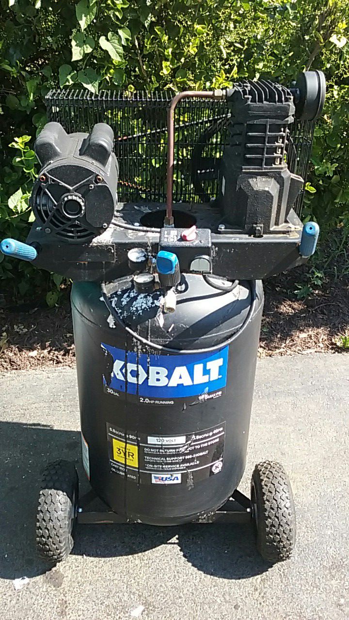 Kobalt 30 gal air compressor