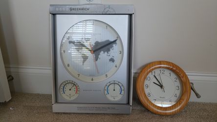 Two clocks. One new one barely used.