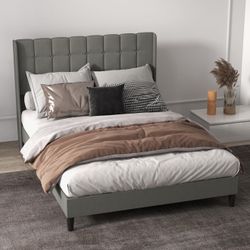 Brand New Queen Upholstered Bed  In A Box