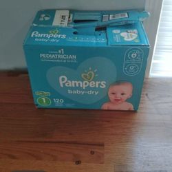 (Opened) Pampers Size 1 120 CT