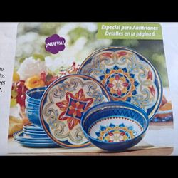 JUEGO DE 12 PIEZAS DE MELAMINA PRINCESS HOUSE 🌻 🍒🌻🍒