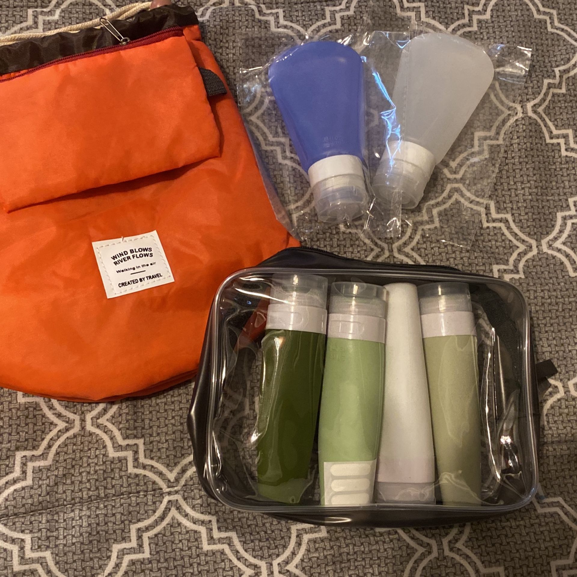 Travel Bag And Bottles