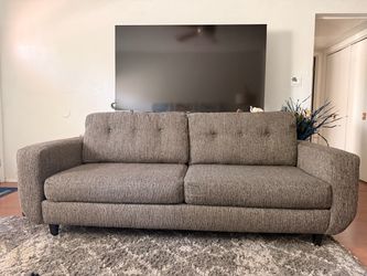 Contemporary Modern Gray Sofa – Great Condition