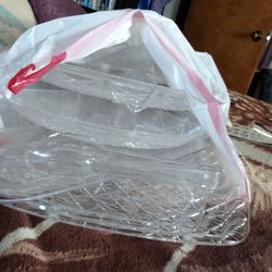 8 Piece Party Collection Trays with matching Spoons