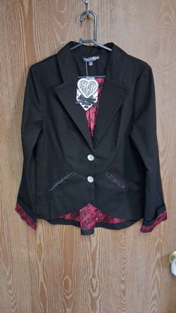 Womens Metal Mulisha Blazer/Suit Jacket size large new with tags (NWT).