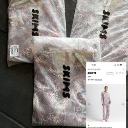 Skims Pajama Sets Mutlti Animal Print 
