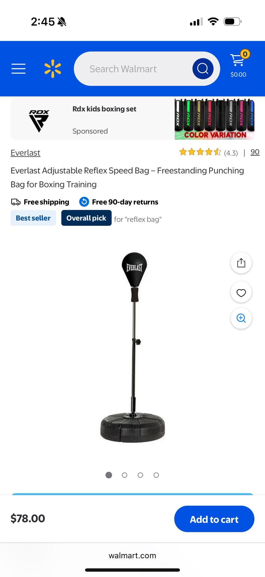 Reflex Speed Bag