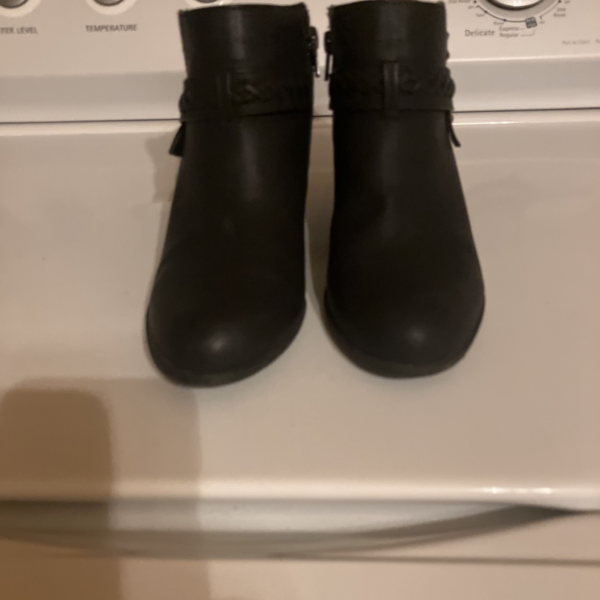 Indigo Black Ankle High Boots