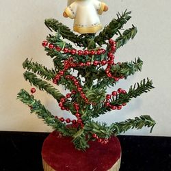 Cherished Teddies #707368 Christmas Tree Ornaments  Teddy Bear Topper Figurine