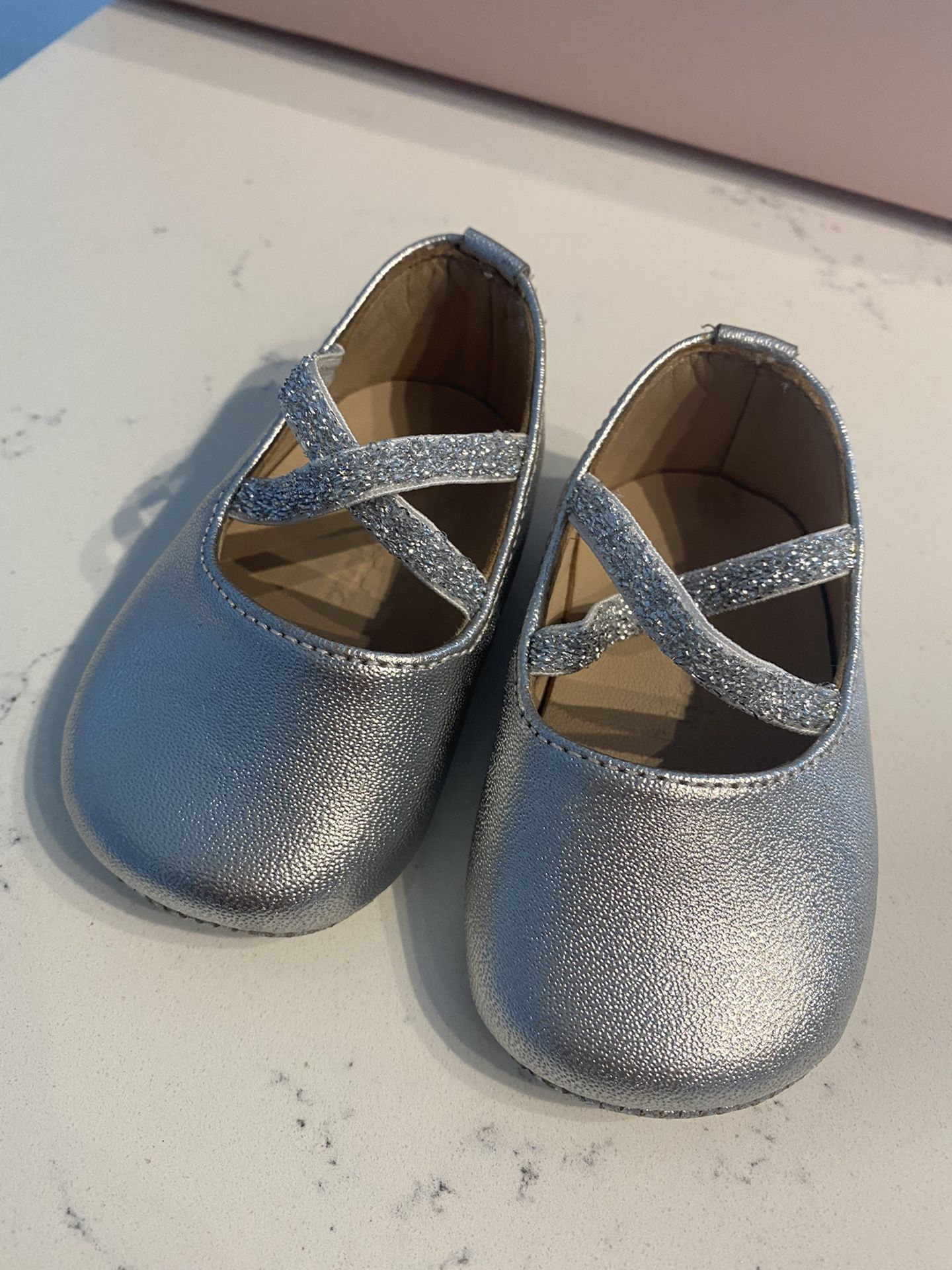 Silver Elephantito Ballerina Shoes