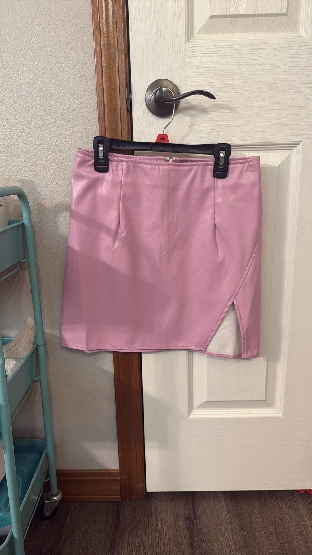 Faux Leather Summer Skirt, Size M NWOT