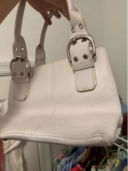 Tignanello White Leather Bag