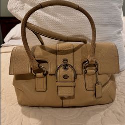 Coach Hampton Soho Leather Satchel Shoulder Handbag
