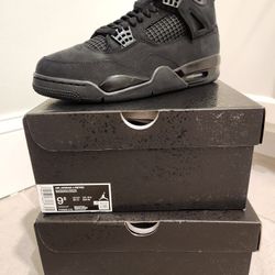 Jordan Retro 4 "Black Cat" (Size 9.5 & 12)