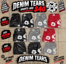 Denim Tear Shorts (Was $50 On Sale For $40, Sale Ends On Soon)